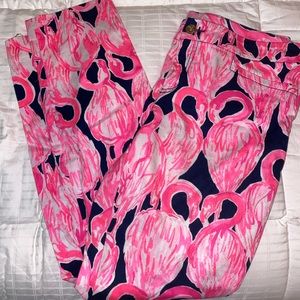 Lilly Pulitzer flamingo pants